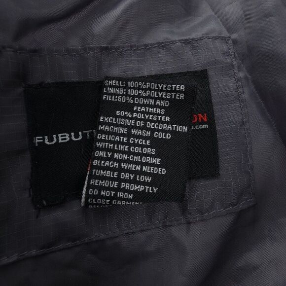 VINTAGE 90s Fubu 05 Down Puffer Jacket Ripstop Winter Coat Camo Y2k Gorpcore XL - Picture 15 of 16